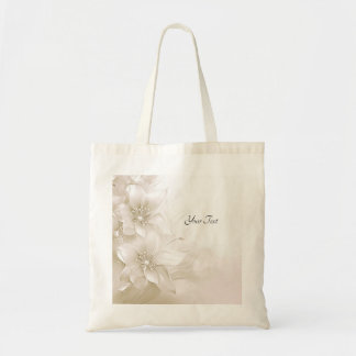 Väskor Ivory White Flowers Tote Bag