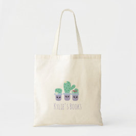 Väskor med kaktusväxter för barn Bok Totebag