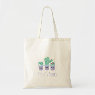 Väskor med kaktusväxter för barn Bok Totebag