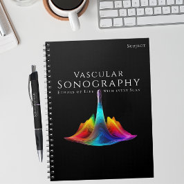 Vaskulär Sonographer-Colorful Ultrasound Vinkarare Anteckningsbok