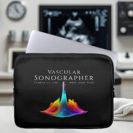 Vaskulär Sonographer-Colorful Ultrasound Vinkarare Laptop Fodral