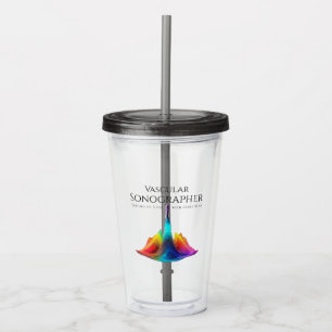 Vaskulär Sonographer-Colorful Ultrasound Vinkarare Take Away Mugg