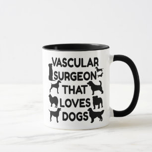 Vaskulär Surgeon Kärlek Hundar Mugg