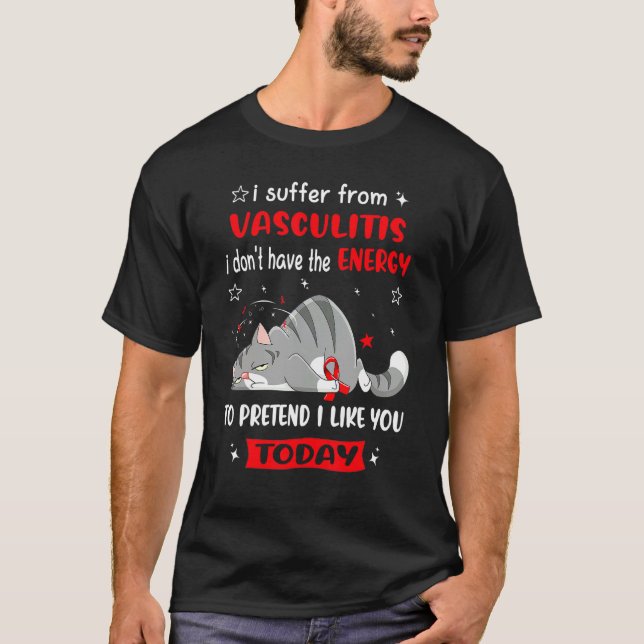 Vaskulit Warrior jag lider av vaskulit T Shirt (Framsida)