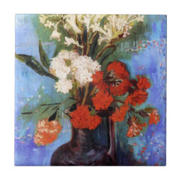 Vasnejlikor annan blommar Vincent Van Gogh Kakelplatta