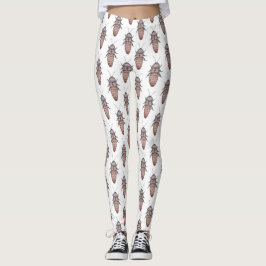 Väsningkackerlackadamasker Leggings