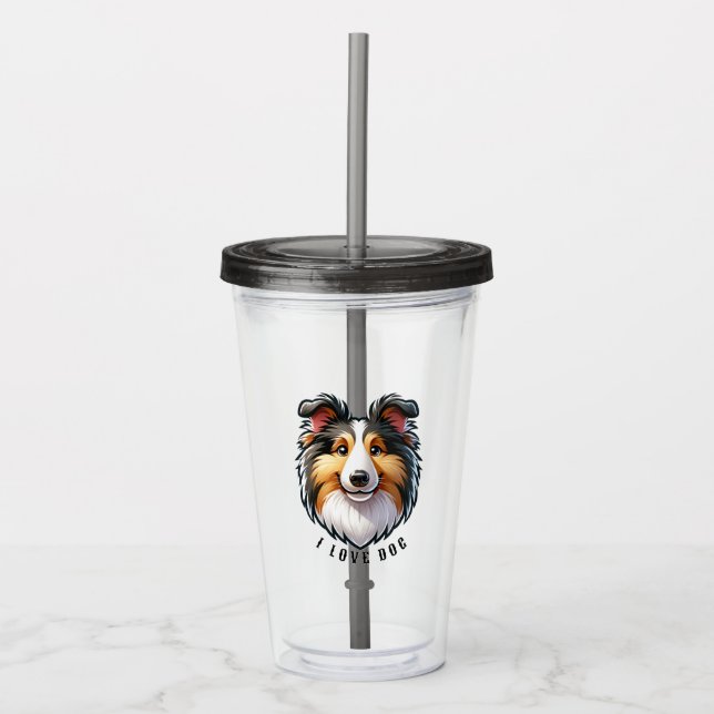 Vaso Acrílico acrylic glass with pet design Take Away Mugg (Framsida)