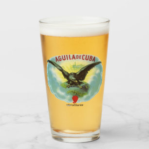 Vaso de cerveza Aguila de Cuba av RetroCharms Glaskopp