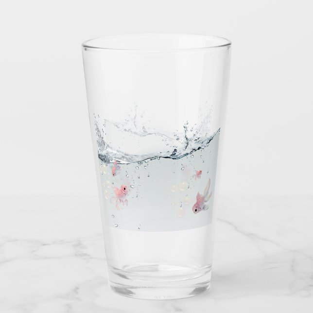 Vaso de cristal con peces glaskopp (Framsida)