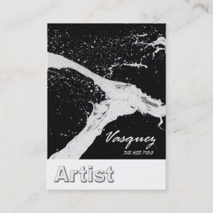 Vasquez - Fet Artist Painter Illustrator (vit) Visitkort