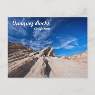 Vasquez Rocks county park nära Los Angeles Vykort