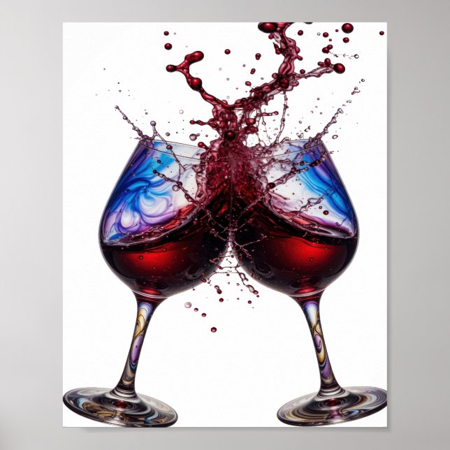 Vass design med texten Sharp Silver CHEERS Poster (Framsidan)