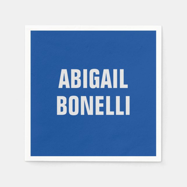 Vass djärv anpassningsbar utmärkt minimalistisk na pappersservett (Framsidan)