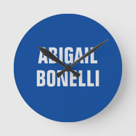 Vass djärv anpassningsbar utmärkt minimalistisk na rund klocka