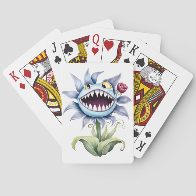 Vass Teeth Monster Flower Casinokort (Baksidan)