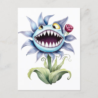 Vass Teeth Monster Flower Vykort