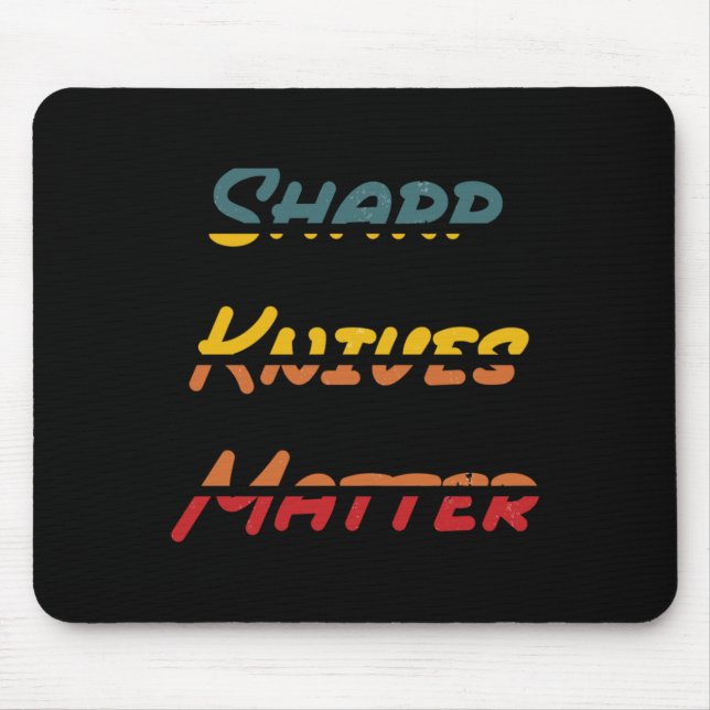 Vassa Knivar Sticker Musmatta (Framsidan)