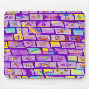 Vassa Lila Bricks Mousepad Musmatta