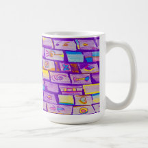 Vassa Lila Bricks Mugg