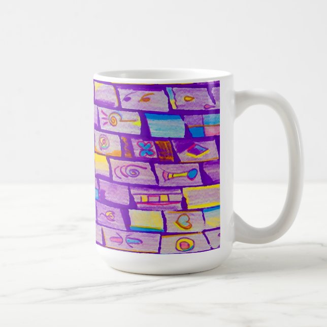 Vassa Lila Bricks Mugg (Höger)