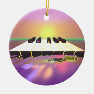 Vassa Piano-Nycklar Julgransprydnad Keramik