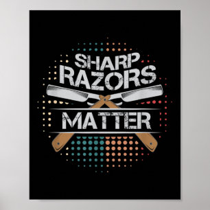 Vassa Razors Barbers Shop Shaving Gift Poster