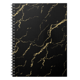 Vassa Svarta havet och Guld Marble Anteckningsbok