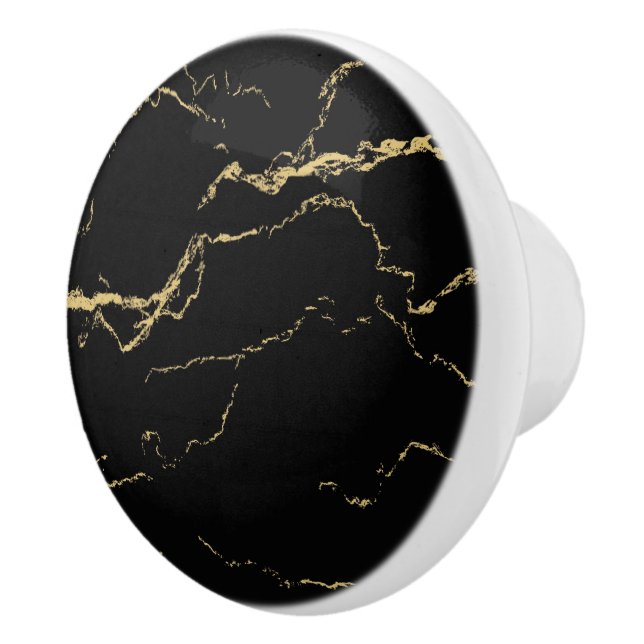 Vassa Svarta havet och Guld Marble Knopp (Höger)