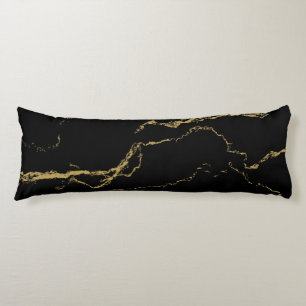 Vassa Svarta havet och Guld Marble Kroppskudde