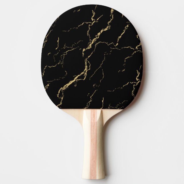 Vassa Svarta havet och Guld Marble Pingisracket (Framsidan)