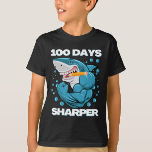 Vassare Roligt av haj 100 dagar i skolan T Shirt
