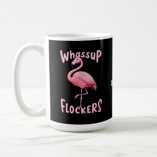 Vassassup Flamingo Design A Flamazing Kaffemugg (Vänster)