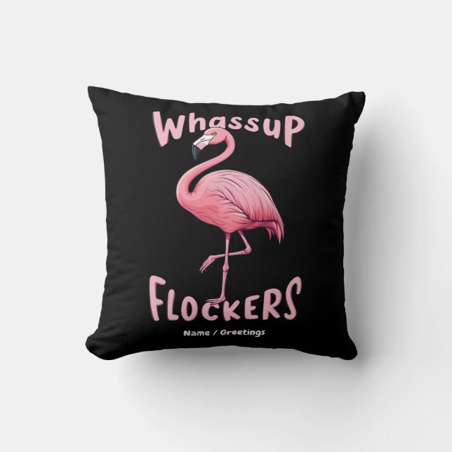 Vassassup Flamingo Design A Flamazing Kudde (Framsida)