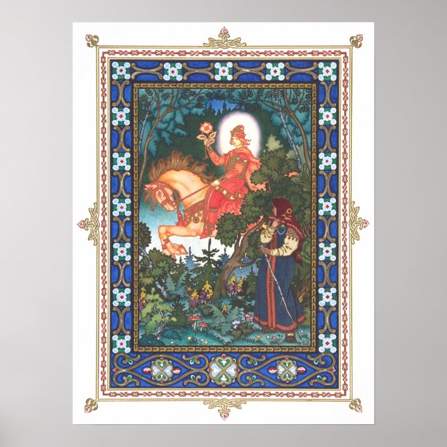Vassilissa the Fair by Boris Zvorykin Poster (Framsidan)