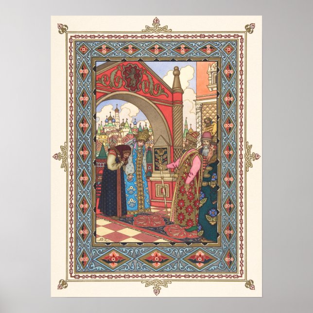 Vassilissa the Fair by Boris Zvorykin Poster (Framsidan)