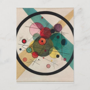 Vassily Kandinsky Circles i en cirkel Vykort