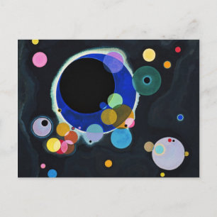 Vassily Kandinsky Flera cirklar Vykort