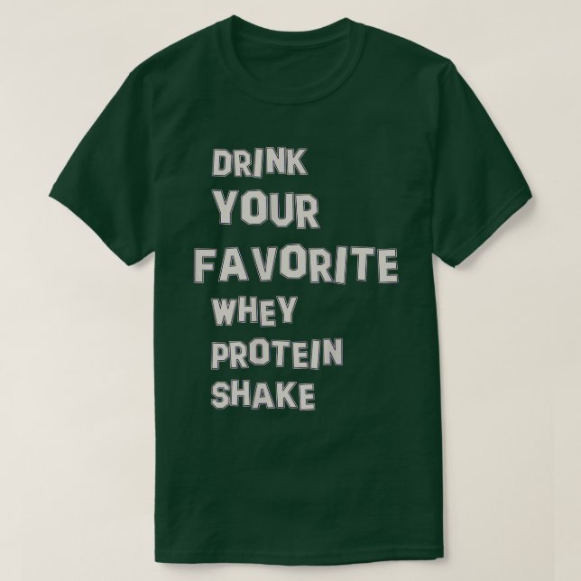 Vassleprotein T Shirt (Design framsida)