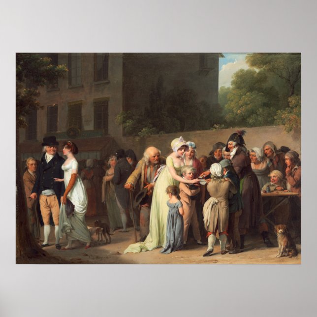 Vasst kort - Louis-Léopold Boilly Fine Art Poster (Framsidan)