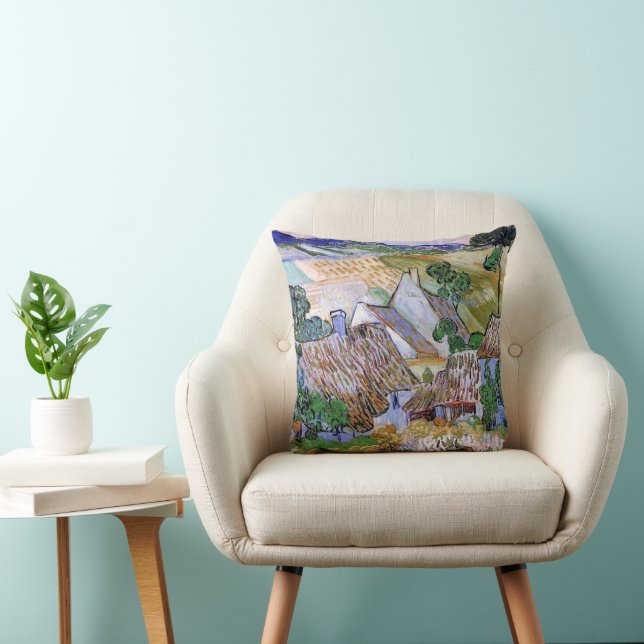 Vasstakade stugor vid en kulle av Vincent van Gogh Kudde (Stol)