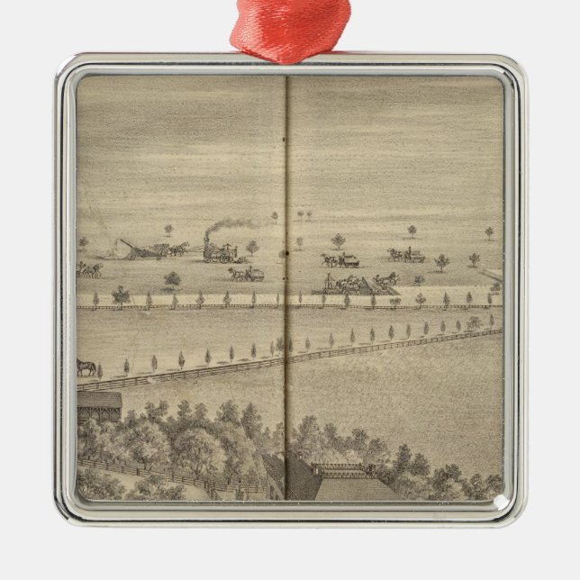 Vassuppehåll, landa för riddare julgransprydnad metall (Framsidan)