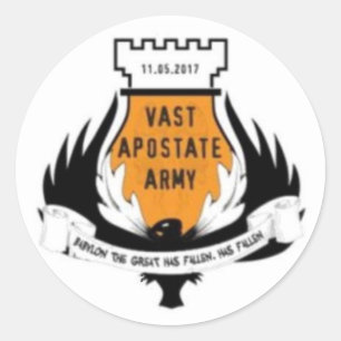 Vast Apostate Army Sticker Runt Klistermärke