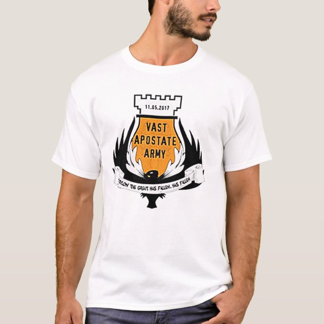 Vast Apostatearmélogotyp Tee Shirt (Framsida)
