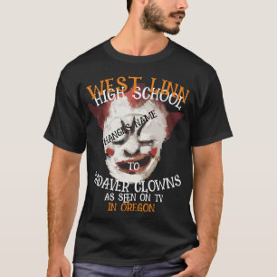 VÄST LINNE GYMNASIUM TILL LIK CLOWNS NAMN T SHIRT