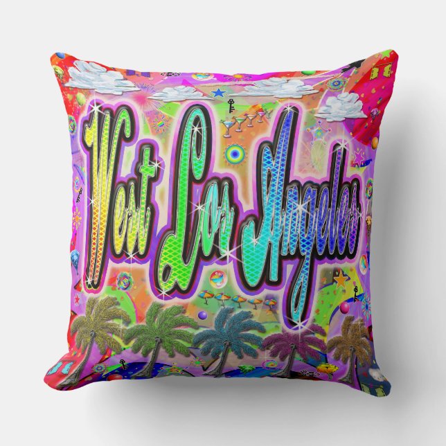 Väst Los Angeles Vista Express Kudde (Framsida)