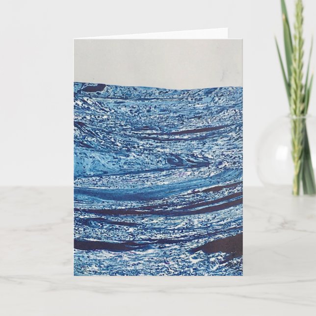 Vast Ocean Marble Art Kort (Framsida)