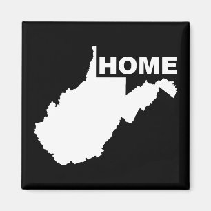 Väst-Virginia Hem Hemifrån Kylskåpsmagnet