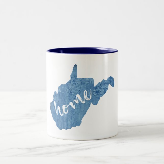Väst-Virginia hem trästruktur Två-Tonad Mugg (Center)