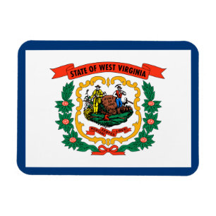 Väst-Virginia statsflagga Magnet