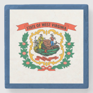 Väst-Virginia statsflagga Stenunderlägg
